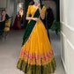 Mustard Cotton Silk Lehenga